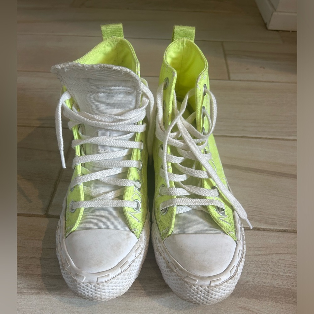 Neon Green Converse